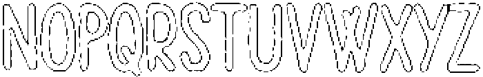 Pelmeni Eroded Outline otf (400) Font UPPERCASE