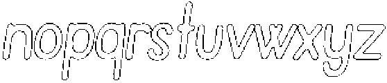 Pelmeni Graphite Outline Italic otf (400) Font LOWERCASE