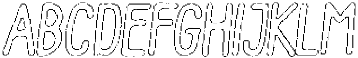 Pelmeni Liner Outline Italic otf (400) Font UPPERCASE