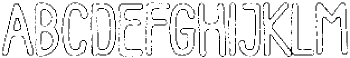 Pelmeni Liner Outline otf (400) Font UPPERCASE