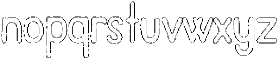 Pelmeni Liner Outline otf (400) Font LOWERCASE