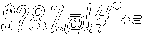 Pelmeni Pencil Outline Italic otf (400) Font OTHER CHARS