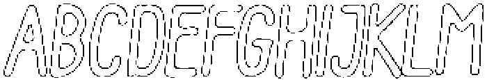 Pelmeni Pencil Outline Italic otf (400) Font UPPERCASE