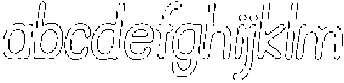 Pelmeni Pencil Outline Italic otf (400) FONT