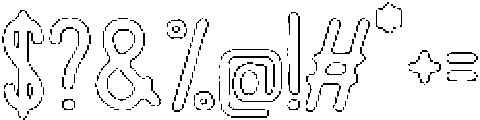 Pelmeni Pencil Outline otf (400) Font OTHER CHARS