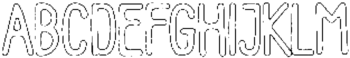 Pelmeni Pencil Outline otf (400) Font UPPERCASE