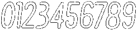 Pelmeni Rough Outline Italic otf (400) Font OTHER CHARS