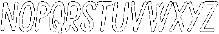 Pelmeni Rough Outline Italic otf (400) Font UPPERCASE