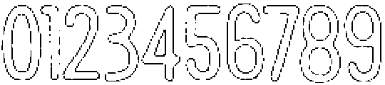 Pelmeni Rough Outline otf (400) Font OTHER CHARS