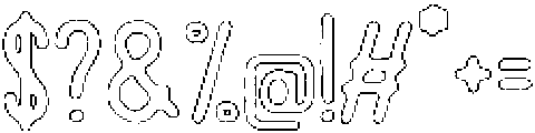 Pelmeni Rough Outline otf (400) Font OTHER CHARS
