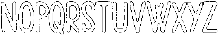 Pelmeni Rough Outline otf (400) Font UPPERCASE