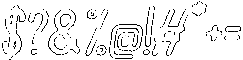 Pelmeni Wax Outline Italic otf (400) Font OTHER CHARS