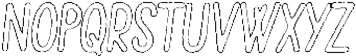 Pelmeni Wax Outline Italic otf (400) Font UPPERCASE
