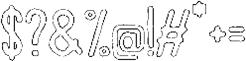 Pelmeni Wax Outline otf (400) Font OTHER CHARS