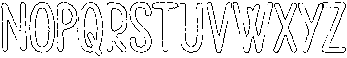 Pelmeni Wax Outline otf (400) Font UPPERCASE