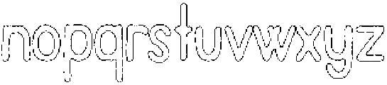 Pelmeni Wax Outline otf (400) Font LOWERCASE