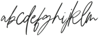 Pelsiwe Signature Regular otf (400) Font LOWERCASE