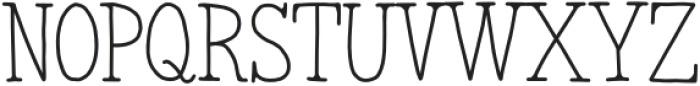 Pen Parcel Regular otf (400) Font UPPERCASE