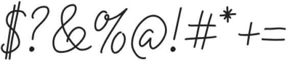 Pen Parcel Script Regular otf (400) Font OTHER CHARS