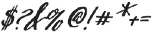 Pen Swan Bold Italic otf (700) Font OTHER CHARS