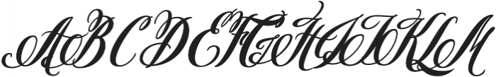 Pen Swan Bold Italic otf (700) Font UPPERCASE