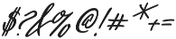 Pen Swan Italic otf (400) Font OTHER CHARS