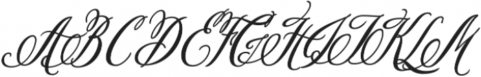 Pen Swan Italic otf (400) Font UPPERCASE