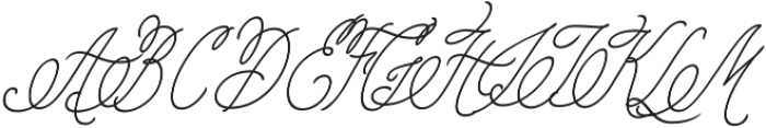 Pen Swan Monoline Italic otf (400) Font UPPERCASE