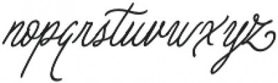 Pen Swan Monoline Italic otf (400) Font LOWERCASE