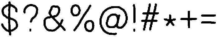 PenFlow Regular otf (400) Font OTHER CHARS