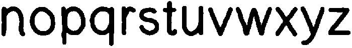 PenFlow Semibold otf (600) Font LOWERCASE