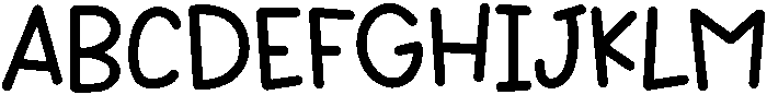 Pencil Case Regular otf (400) Font UPPERCASE