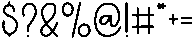 Pencil Grinder Regular otf (400) Font OTHER CHARS