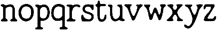 Penjinak Typewriter Alt01 otf (400) Font LOWERCASE