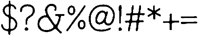 Penjinak Typewriter Regular otf (400) Font OTHER CHARS