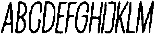 Penjoy Angular Italic otf (400) Font UPPERCASE
