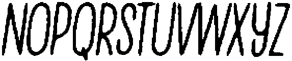 Penjoy Angular Italic otf (400) Font UPPERCASE