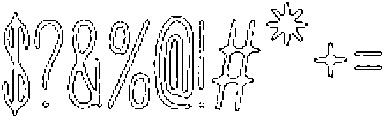 Penjoy Angular Outline otf (400) Font OTHER CHARS