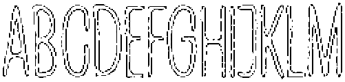 Penjoy Angular Outline otf (400) Font UPPERCASE