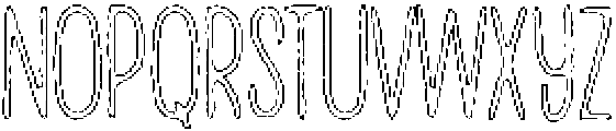 Penjoy Angular Outline otf (400) Font UPPERCASE