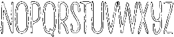 Penjoy Angular Outline otf (400) Font LOWERCASE