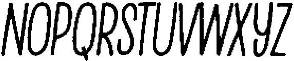 Penjoy Brush Italic otf (400) Font LOWERCASE