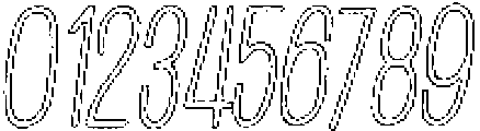 Penjoy Brush Outline Italic otf (400) Font OTHER CHARS