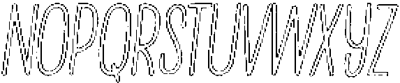 Penjoy Brush Outline Italic otf (400) Font UPPERCASE