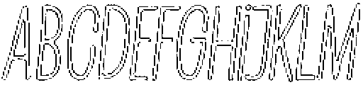 Penjoy Brush Outline Italic otf (400) FONT