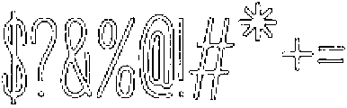 Penjoy Brush Outline otf (400) Font OTHER CHARS