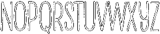 Penjoy Brush Outline otf (400) Font UPPERCASE