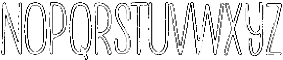 Penjoy Brush Outline otf (400) Font LOWERCASE
