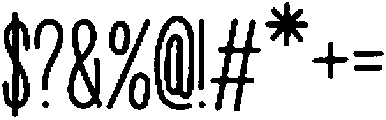 Penjoy Brush otf (400) Font OTHER CHARS