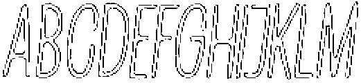 Penjoy Chalk Outline Italic otf (400) Font UPPERCASE